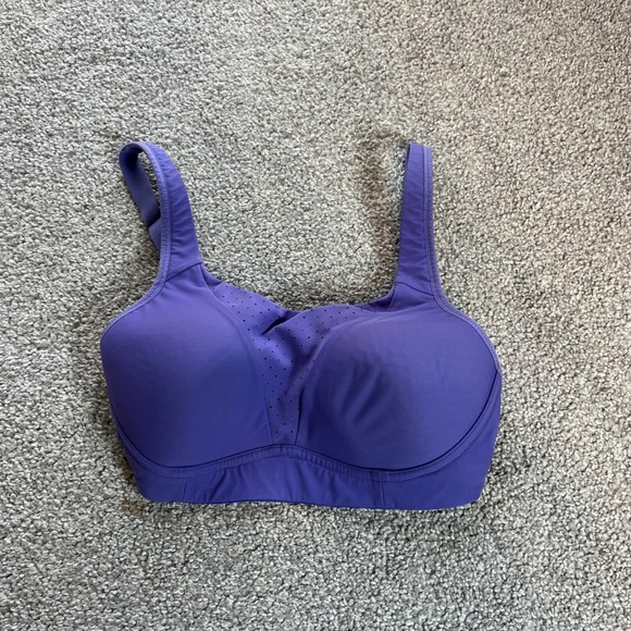 Lululemon Other - Lululemon Run Times Sports Bra Womens 32D Purple High Support Padded Adjustable